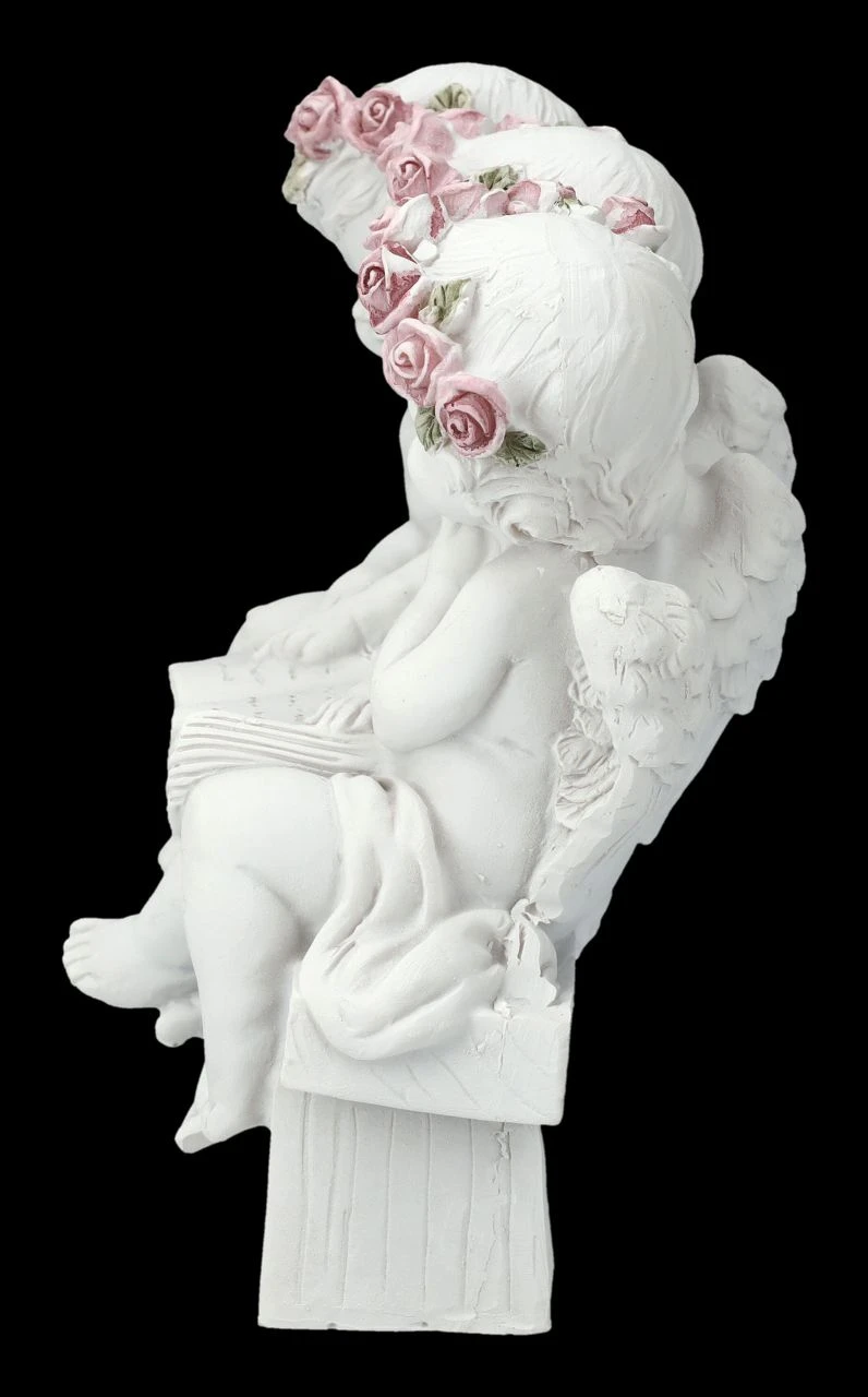 Engel Figur - Drei Putten Lesen Buch 3 Engel Figur - Drei Putten Lesen Buch – Bild 3
