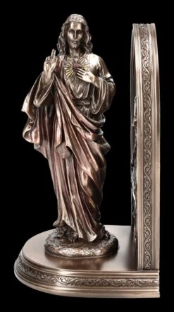 Buchstütze Jesus Figur - Heiligstes Herz Jesu