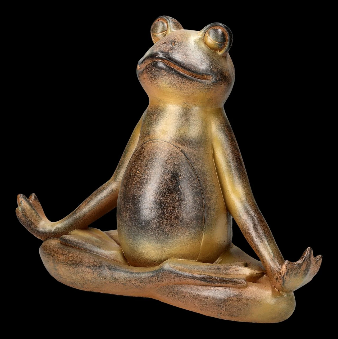Gartenfigur - Meditierender Frosch Beim Yoga 3 Gartenfigur - Meditierender Frosch Beim Yoga – Bild 3