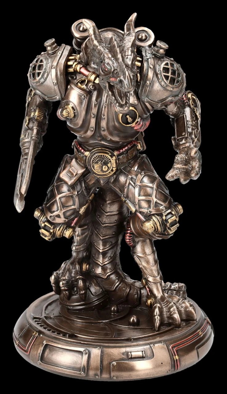 Steampunk Figur - Drachen Golem 2 Steampunk Figur - Drachen Golem – Bild 2