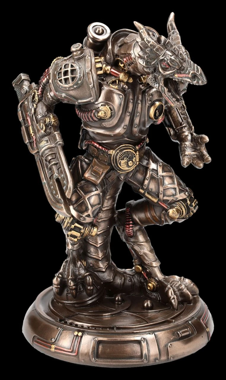 Steampunk Figur - Drachen Golem 1 Steampunk Figur - Drachen Golem
