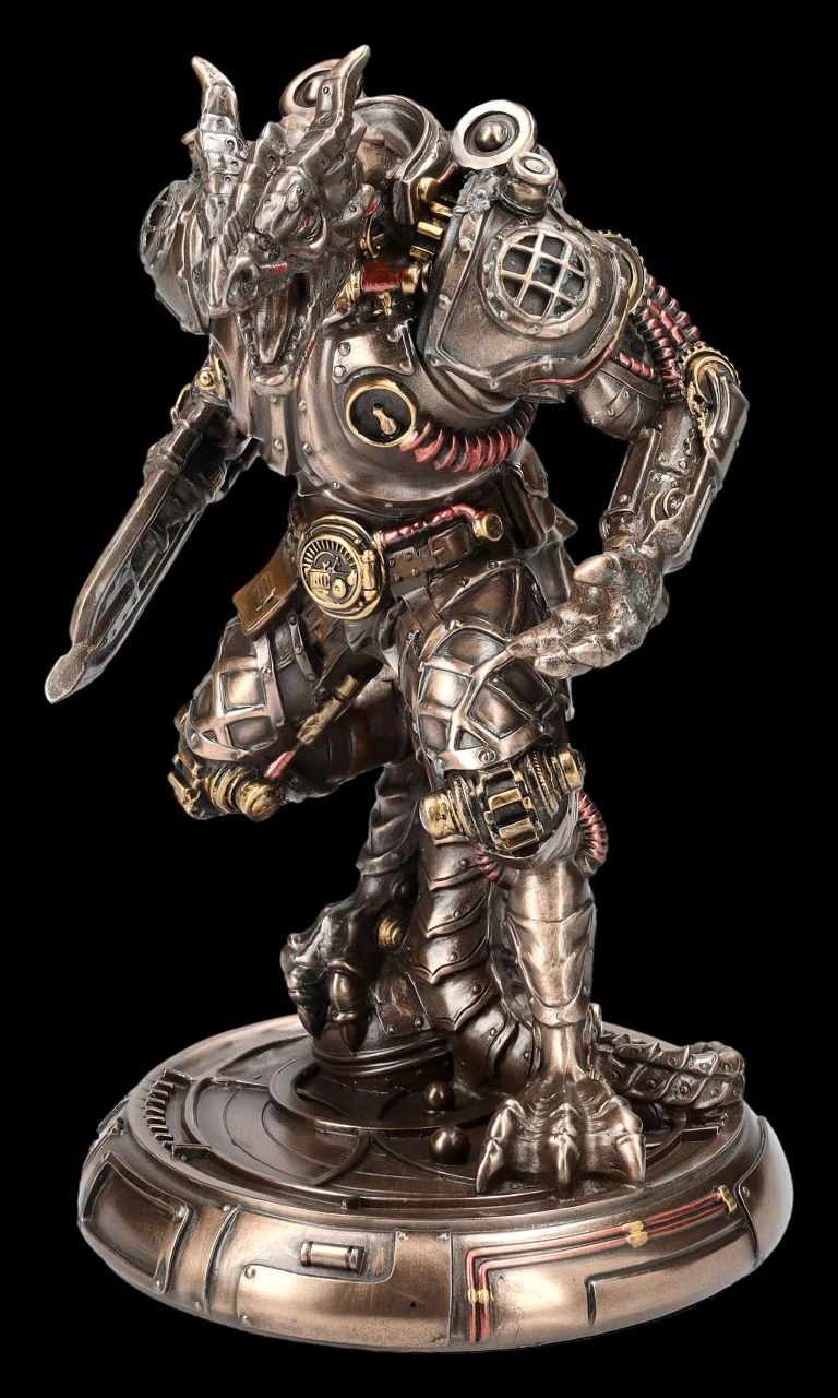 Steampunk Figur - Drachen Golem 6 Steampunk Figur - Drachen Golem – Bild 6