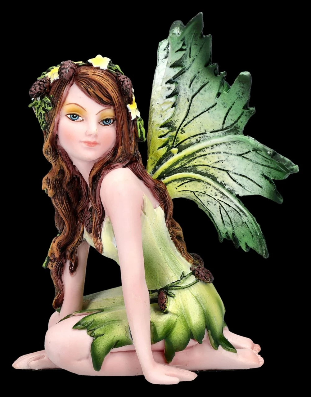 Elfen Figur - Moni In Grünem Kleid 1 Elfen Figur - Moni In Grünem Kleid