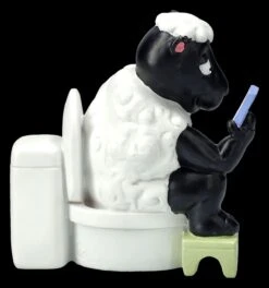 Lustige Schaf Figur - Handyzeit Am Klo 11 Lustige Schaf Figur - Handyzeit Am Klo -Figuren-shop 2D FS25932 Lustige Schaf Figur Handyzeit am Klo 6 1280x1280