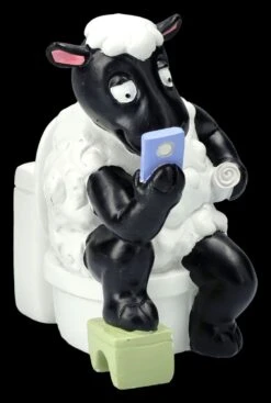 Lustige Schaf Figur - Handyzeit Am Klo 12 Lustige Schaf Figur - Handyzeit Am Klo -Figuren-shop 2D FS25932 Lustige Schaf Figur Handyzeit am Klo 7 1280x1280