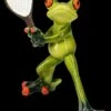 Lustige Frosch Figur - Tennis Ass