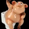 Lustige Schweine Figur - Selfie Am Klo -Figuren-shop 2D FS25945 Lustige Schweine Figur Selfie am Klo 1 1280x1280