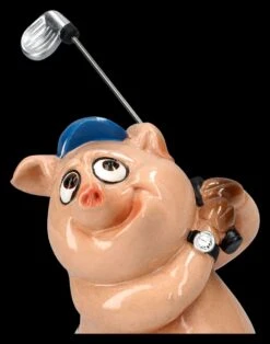 Lustige Schweine Figur Beim Golfen -Figuren-shop 2D FS25948 Lustige Schweine Figur beim Golfen 5 1280x1280