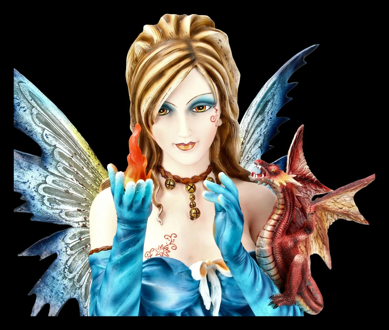 Elfen Büste - Feuer Fee Mit Drache 6 Elfen Büste - Feuer Fee Mit Drache – Bild 6