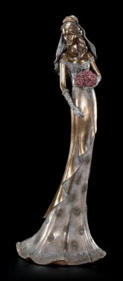 Braut Figur Mit Blumenstrauß