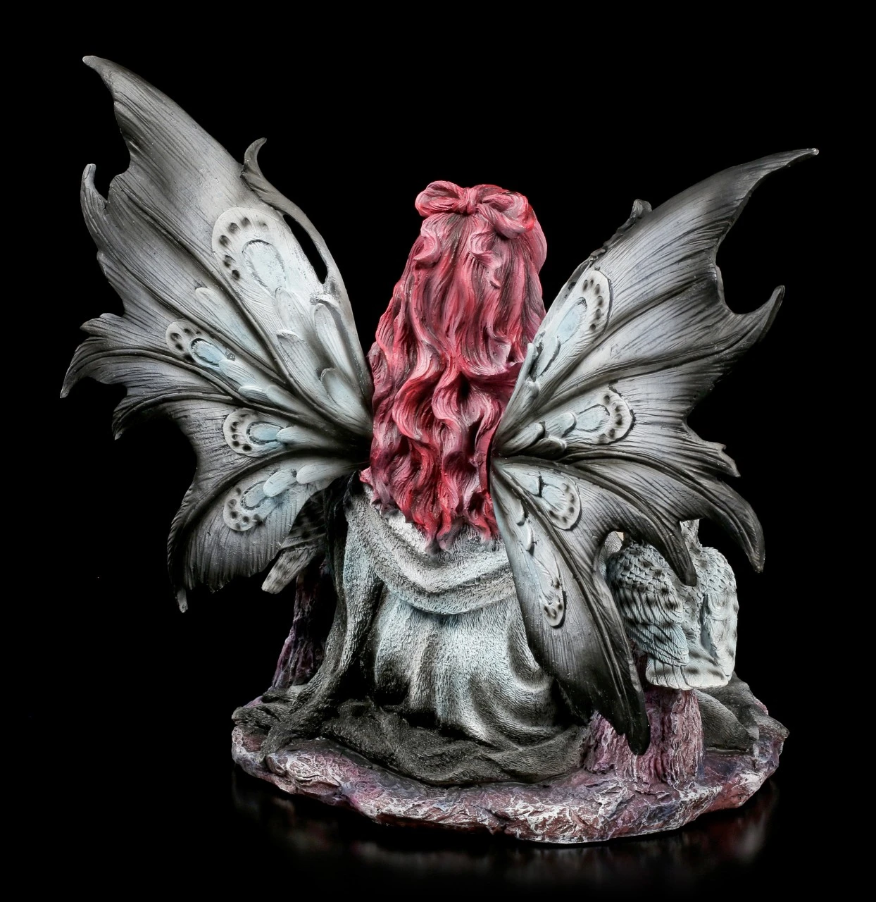 Elfen Figur - Clair Sitzend Mit Eulen 5 Elfen Figur - Clair Sitzend Mit Eulen – Bild 5