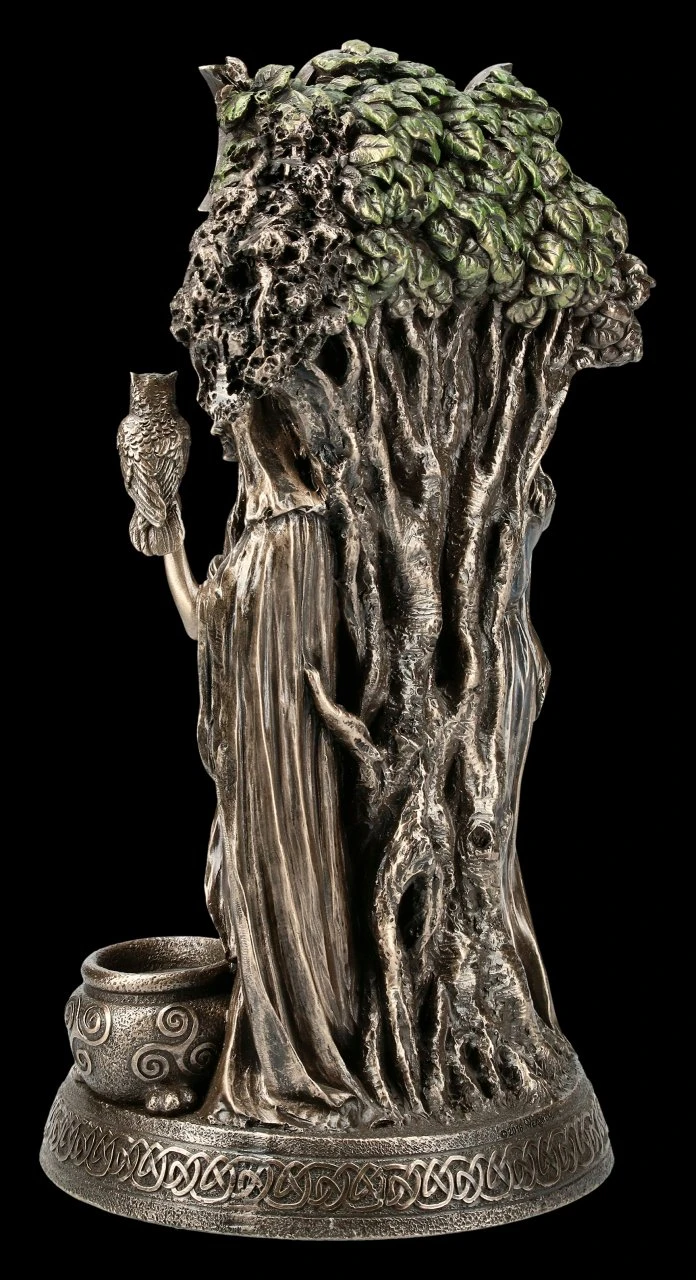 Keltische Dreifaltigkeits Göttin Figur - Altes Weib, Mutter & Jungfrau 4 Keltische Dreifaltigkeits Göttin Figur - Altes Weib, Mutter & Jungfrau – Bild 4