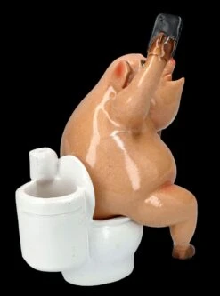 Lustige Schweine Figur - Selfie Am Klo -Figuren-shop FS25945 Lustige Schweine Figur Selfie am Klo 8 1280x1280