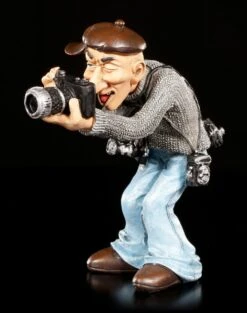 Funny Job Figur - Fotograf Mit Moderner Kamera