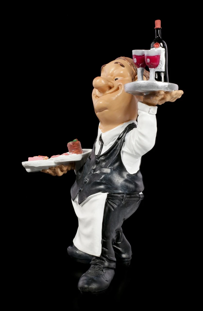 Funny Job Figur - Kellner Mit Schlemmereien 3 Funny Job Figur - Kellner Mit Schlemmereien – Bild 3