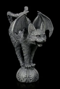 Figuren-shop 9 Gargoyle Katze Mit Fledermausflügeln