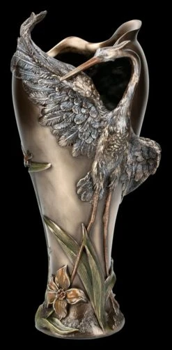 Jugendstil Vase Mit Reiher