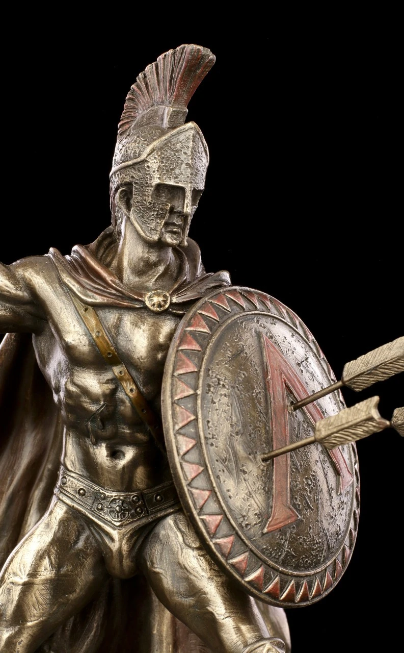 Leonidas I. Figur Mit Schild Und Speer 6 Leonidas I. Figur Mit Schild Und Speer – Bild 6