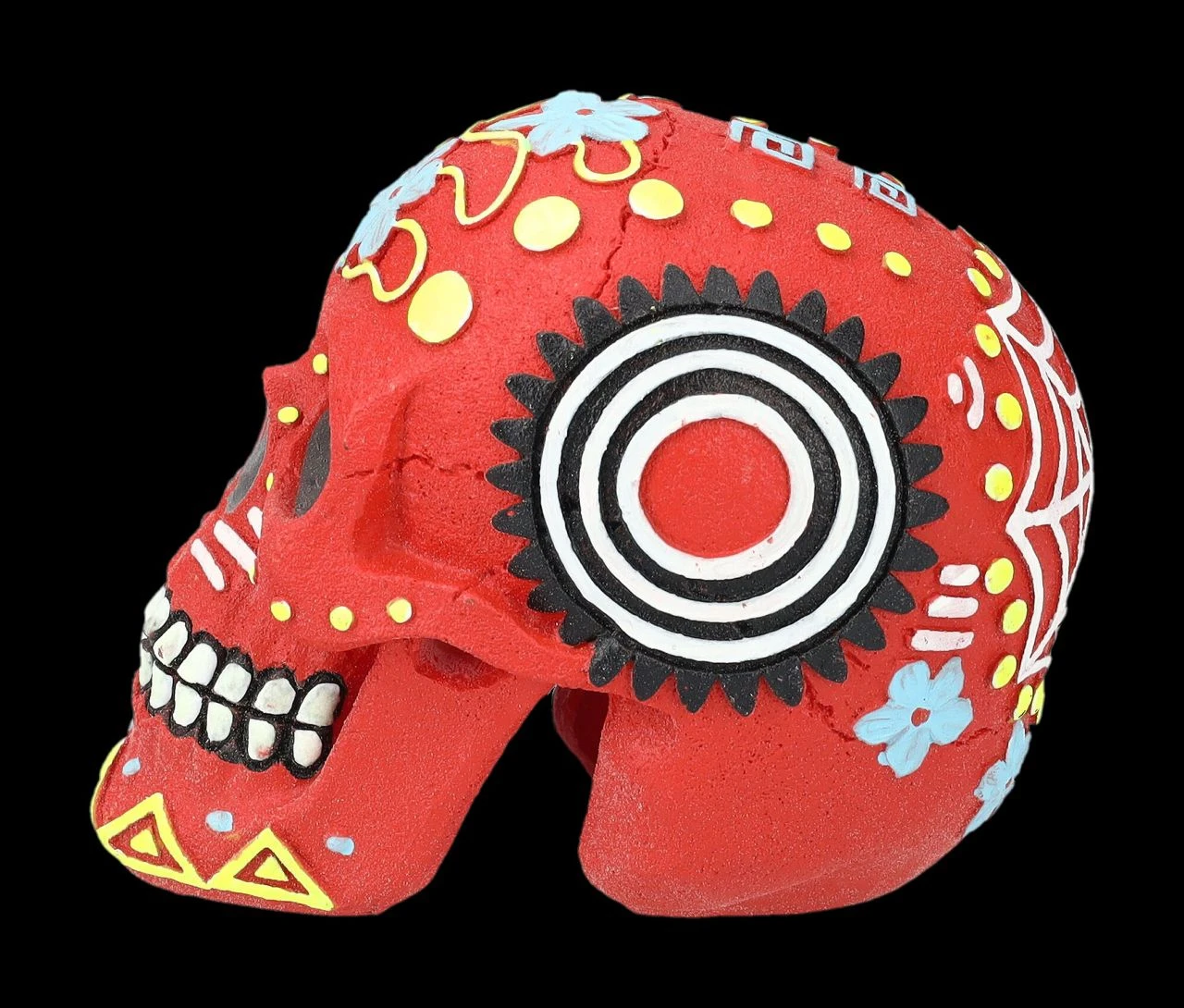 Figuren-shop -Figuren-shop 2D FS24168 Aquarium Figur Totenkopf fluoreszierend S